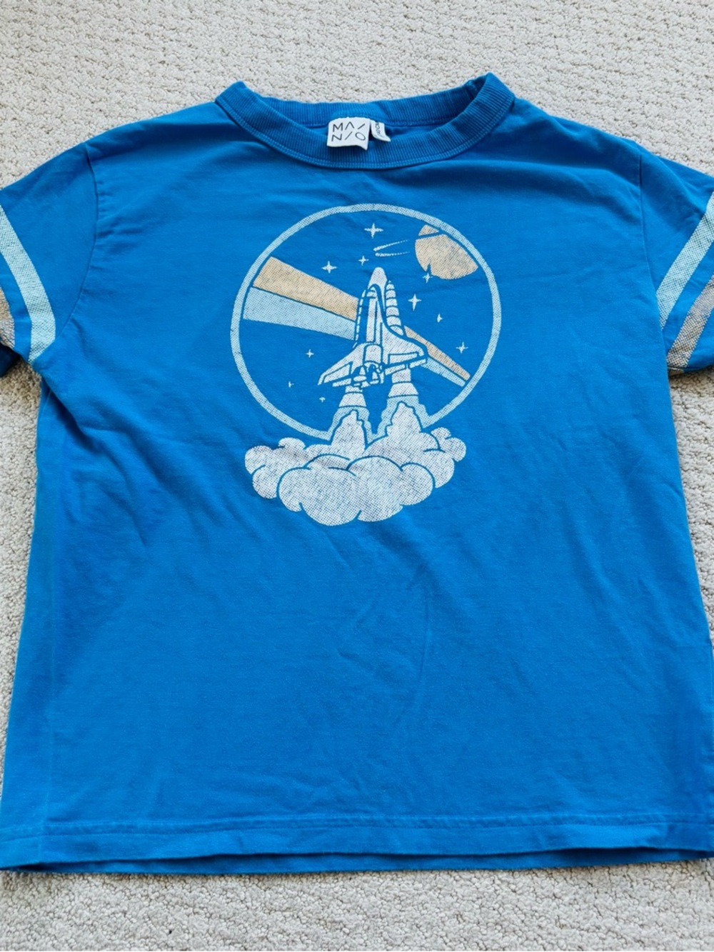 Mainio Kids Blue Space Shuttle Graphic Tee